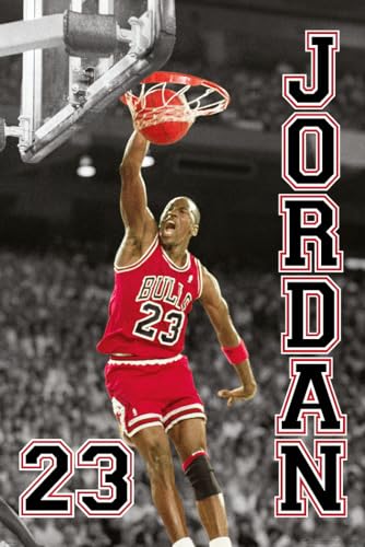 Close Up Michael Jordan - NBA Poster (23 Slam Dunk) (GröÃƒþe: 61cm x 91,5cm) - Basketballspieler Plakat Dunking