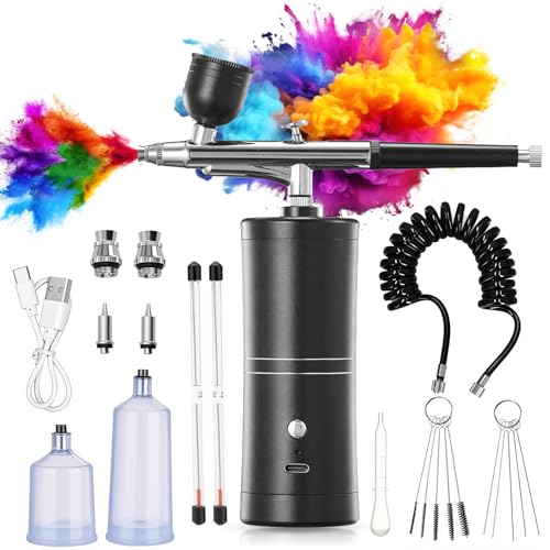Tragbares Airbrush Set mit Kompressor, 950mAh (Standard)