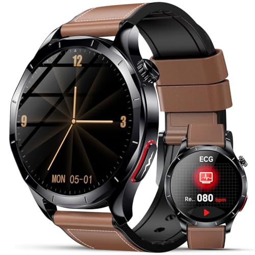 Lgnitek 2026 Smartwatch Herren mit EKG/HRV/BMI/Blutdruckmessung/Harnsäure | 1,43