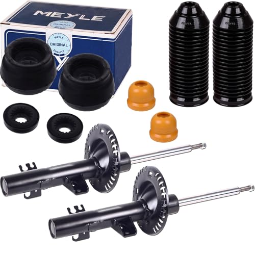 BandelOne enthält 2x Gas Stoßdämpfer vorne + Meyle Domlager für A1 Polo 6R Fabia 3