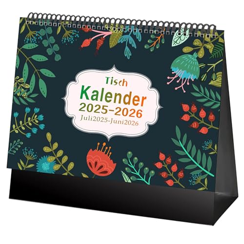‌Tischkalender 2026 | Monatsplaner & Terminplaner 2026 | Stehkalender 2026 mit Notizfeld | Büro und Zuhause