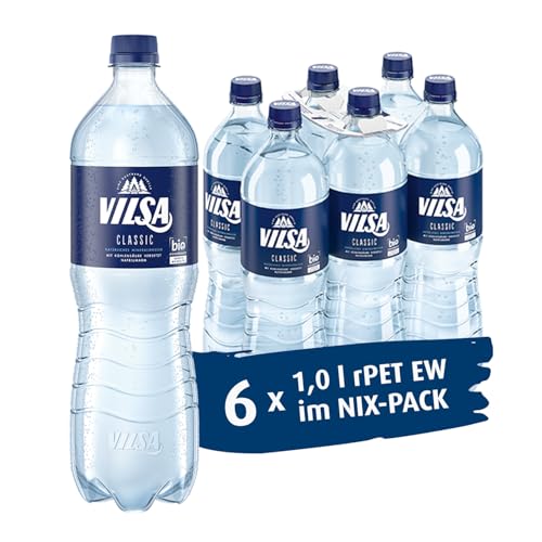 VILSA Mineralwasser Classic, 6 x 1,00 l PET