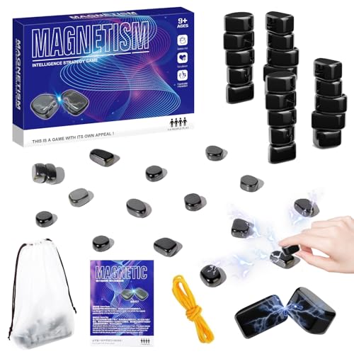 Magnetisches Schachspiel,Tragbares Magnetisches Schachspiel,Tragbares Schach Magnetisch Magnetisches Spiel für Erwachsene Partyzubehör für Familientreffen (G)