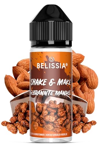 Belissia Shake and Make - Gebrannte Mandel - Hochdosiertes Lebensmittel Aroma 10ml mit praktischer Schüttelflasche zum mischen. Für Lebensmittel, Kochen, Backen, Hobby, Raumerfrischung uvm.
