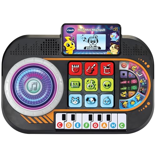 VTech Mein Mini-Mischpult – DJ-Pult mit Turntable für Kinder 3-7 Jahre