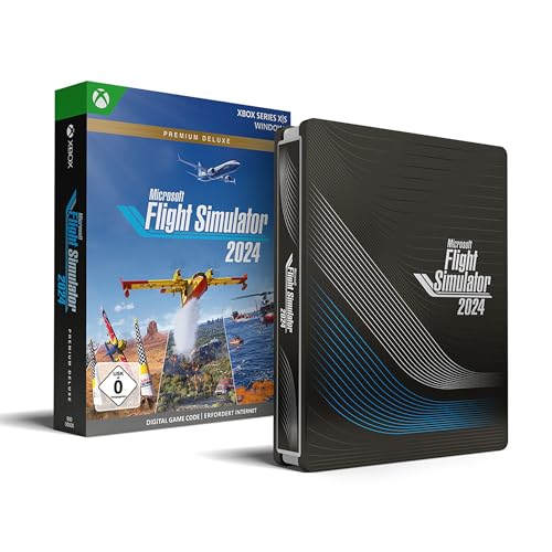 Microsoft Flight Simulator 2024 – Premium Deluxe SteelBook Edition – Xbox Series X|S und Windows Download Code