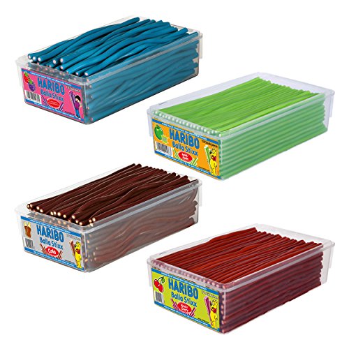Haribo Balla Stixx Set (ehemals Balla Balla), Gummibärchen, Weingummi, Fruchtgummi, 4 Sorten, 4 x 1125g
