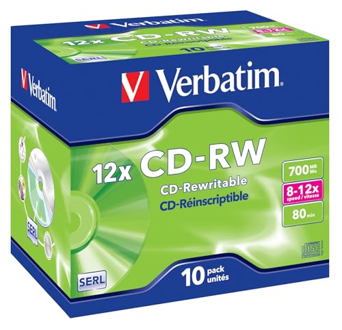 Verbatim CD-R Extra Protection 700MB - 52-fache Brenngeschwindigkeit - Extraschutz - hohe Lebensdauer - 10 Stück Spindel