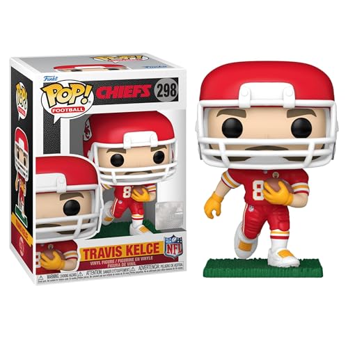 Funko Pop! NFL: Chiefs - Travis Kelce - (Road) - Vinyl-Sammelfigur - Geschenkidee - Offizielle Handelswaren - Spielzeug Für Kinder und Erwachsene - Sports Fans - Modellfigur Für Sammler und Display