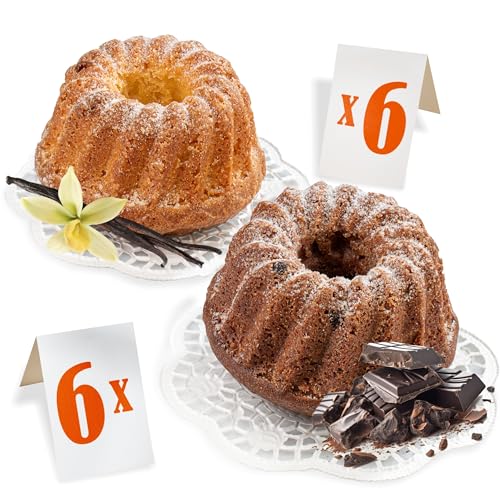 Ou Yes! 12 Stk. x 51 g – Mix Muffins 2 Sorten - Vanille und Kakao - Individuell verpackt - Packungen zum Direktverzehr - Nettogewicht 612 g