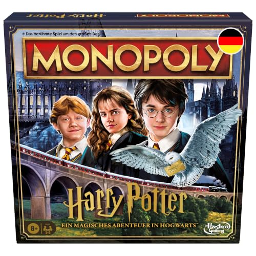 Monopoly Harry Potter Edition Brettspiel, Familienspiel für 2 bis 6 Spieler, ab 8 Jahren - Deutsche Fassung