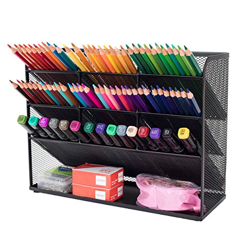 Mesh Desk Organizer Multifunktionale Desktop Schreibwaren Stifthalterbox für das Home Office School Supply Lagerregal