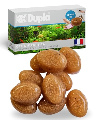 Dupla Gel-O-Drops Special Mix I 12 x 2 g I Geleefischfutter mit 50% Artemia, 25% Mysis und 25% Krill I leicht dosierbares Zierfischfutter I nährstoffreiches Aquarienfutter I ungekühlt aufbewahrbar