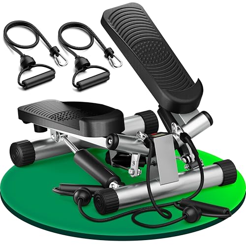 Ultrasport Swing Stepper - Hometrainer mit Trainingscomputer, kompakter Stepper für Bein- und Po-Training