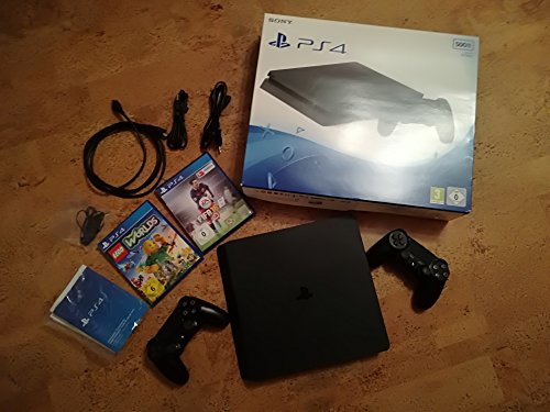 PlayStation 4 - Konsole (500GB, schwarz, E-Chassis) inkl. 2. DualShock Controller