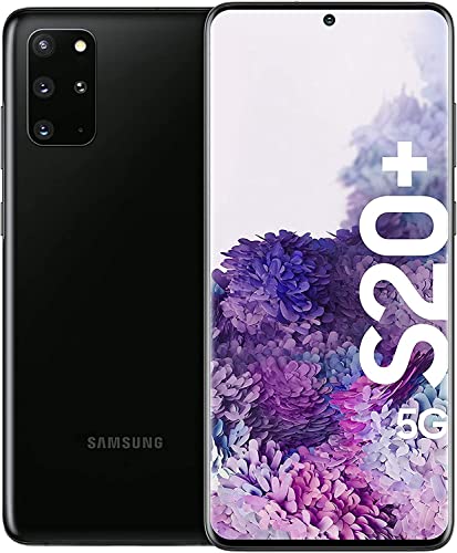 Samsung Galaxy S20+ 5G Smartphone, Triple Kamera 64 MP, 12 GB RAM, Hybrid SIM, Android 10 to 13 - Deutsche Version (128 GB, Cosmic Schwarz)