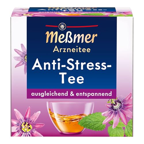 Meßmer Anti-Stress Tee | ausgleichend & entspannend | Arzneitee | 9 Teebeutel