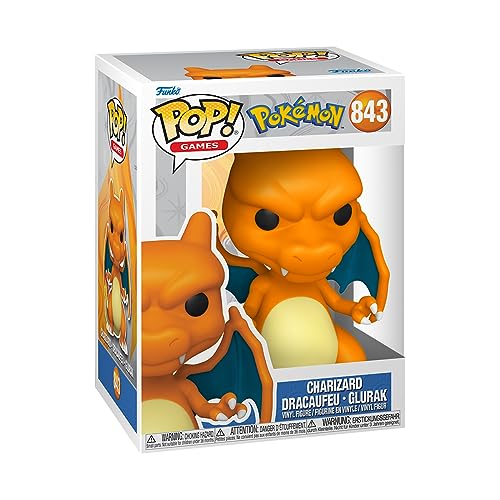 Funko Pop! Games: Pokemon - Charizard - Glurak - Vinyl-Sammelfigur - Geschenkidee - Offizielle Handelswaren - Spielzeug Für Kinder und Erwachsene - Video Games Fans - Modellfigur Für Sammler