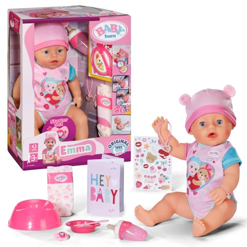 BABY Born Emma 43 cm Babypuppe mit 10 Funktionen