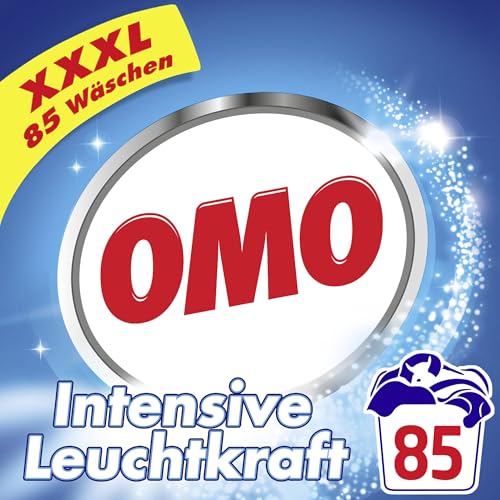 Omo Waschpulver XXXL Vollwaschmittel für intensive Leuchtkraft und hygienische Frische 85 WL