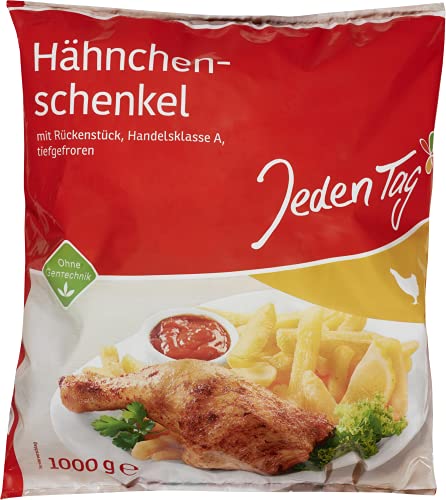 Jeden Tag Hähnchenschenkel, mit Rückenstück, 1 kg (Tiefgefroren)