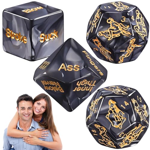 HEALIFTY 4Pcs Sex Spielzeug Sex Spiel Würfel Set Lustige Erotikspiele Sex Würfel Erotic Gambling Mist für Liebhaber Paare