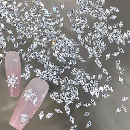 100 Stück 3mm Rauten Strasssteine Nägel Glitzersteine Zirkon Edelsteine Nail Gems 3D Nail Art Kristalle Steine Nail Charms Nägel Rhinestones Nailart Glitzer Steine Nagelset Nageldesign Dekosteine