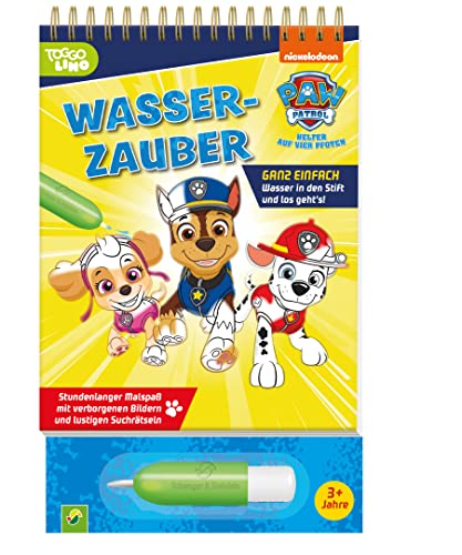 PAW Patrol Wasserzauber - einfach mit Wasser malen: Malbuch mit nachfüllbarem Wassertankstift für Kinder ab 3 Jahren