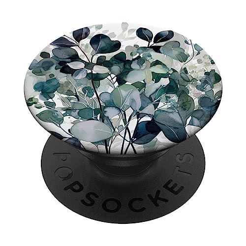 Eukalyptus Blumen Garten Muster Flora und Fauna PopSockets mit austauschbarem PopGrip