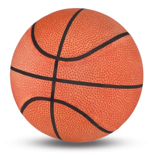 Jofuni Silent Basketball Indoor Unkomprimiert - Größe 7 Soft Basketball mit Bezug für Leiseres Dribbling & Indoor-Training Toy Geschenke Spielzeug für Kinder 8-12