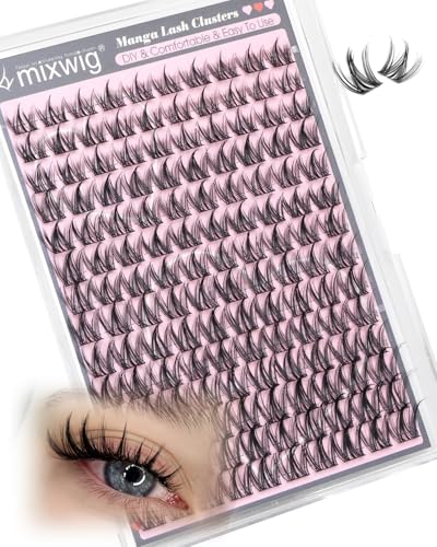 Manga Wimpern Extensions Natürliche Künstliche Wimpern Anime Lash Cluster Fairy Cluster Lashes Wispy CD Curly 10-16MM DIY Wimpernverlängerung by Lvmixwig
