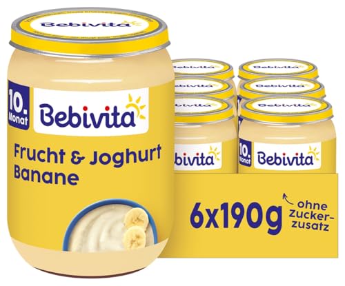 Bebivita Frucht & Joghurt Banane, 190g 6er Pack (6x190g)