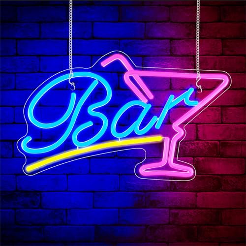 Focenat Bar Neon Schild LED Leuchtreklame, USB 