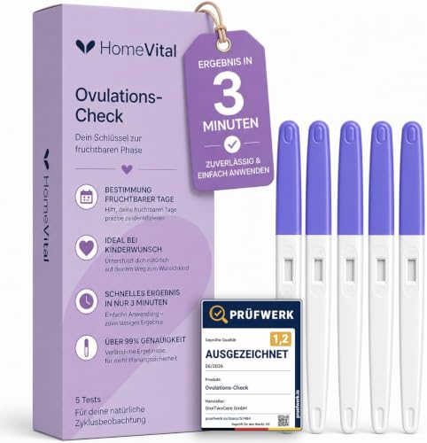 HomeVital Ovulationstest Kinderwunsch – fruchtbare Tage & Eisprung erkennen