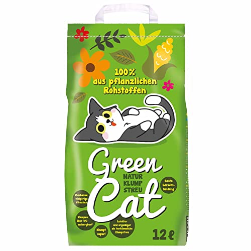 6x12 =72 Liter GreenCat ÖKO-Plus NATURSTREU Green CAT`S KATZENSTREU - Best STREU