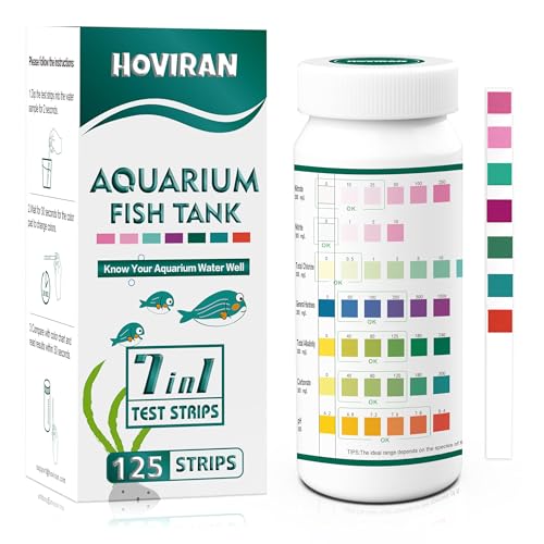 7 in 1 Aquarium Teststreifen, 125 Count Fisch Tank Teststreifen