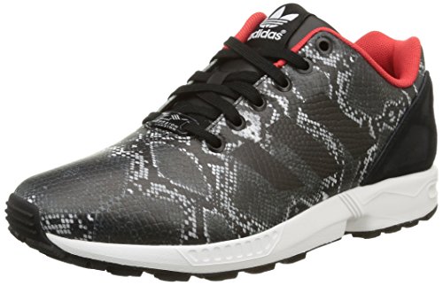 adidas Zx Flux B35310 Damen Sneaker, Schwarz - Noir (Core Black/Core Black/Tomato F15-St), 36 EU