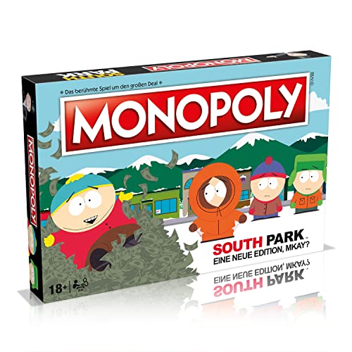 Winning Moves Monopoly South Park Edition - Monopoly Spiel für Fans - Familienspiele Strategie Brettspiele South Park - 2+ Spieler ab 18+ Jahren - Deutsch