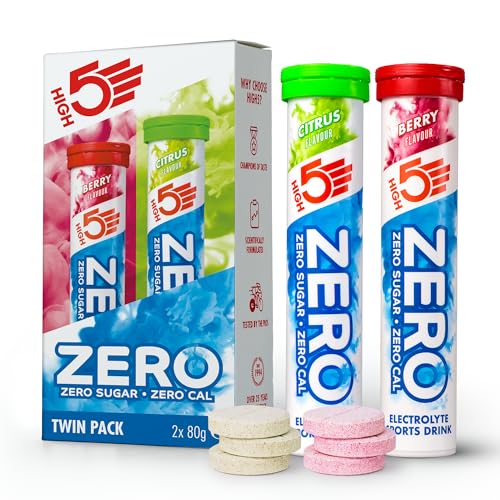 HIGH5 ZERO Elektrolyte Ohne Zucker - Hydration Helper, Für Mehr Leistung und Wohlbefinden - Potassium Calcium Magnesium Brausetabletten - Gemischt, 40 Elektrolyte Tabletten (2 x 20 Stück)