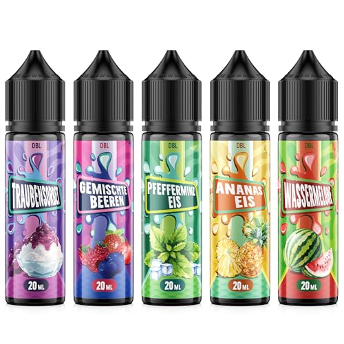 Lebensmittelaroma 20ml, Intensives Aroma Ideal zum Backen, in Lebensmitteln & Getränken, auch für Backen, Speisen, Getränke, Shakes, DIY, uvm. 5pcs