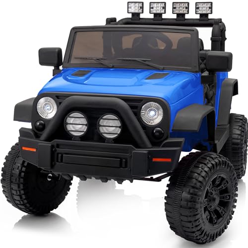 Outfunny Elektroauto für Kinder, 24V Kinder Elektroauto mit Fernbedienung, 2 x 200W-Motoren - Blau
