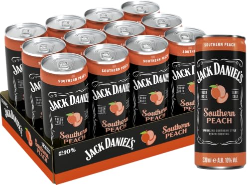Jack Daniel's Southern Peach Tennessee Whiskey 12 x 0,33l Dose-10% Vol.