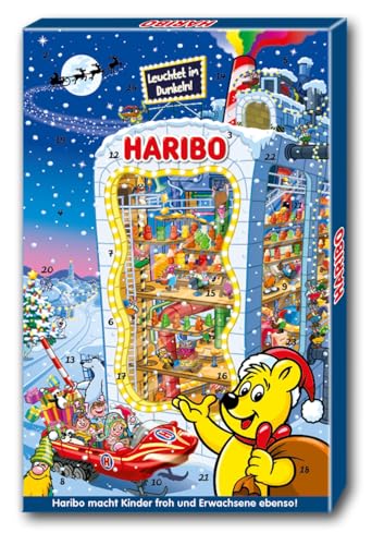 HARIBO Adventskalender 2026 mit 24 Mini-Tüten (300g) | Gummibärchen, Fruchtgummi & Maoam | Süßigkeiten Weihnachtskalender für Kinder & Familien – bunte Überraschung bis Heiligabend