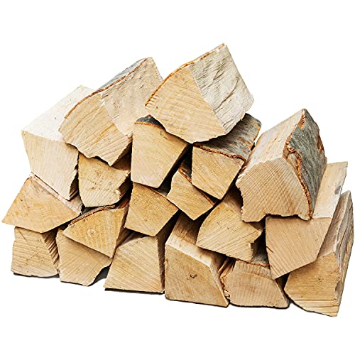 Flameup Brennholz Buche, Kaminholz mit Rinde, Buchenholz, Feuerholz für Ofen, Kamin, Kaminofen, Feuerschale, Grill, Holzscheite 25 cm, getrocknet, Menge:20 kg