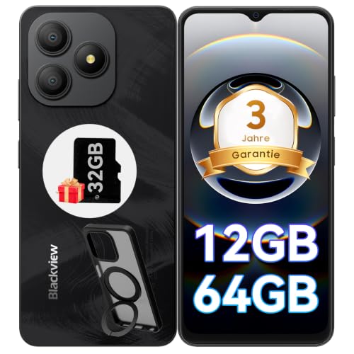 Blackview Wave 9C Handy Ohne Vertrag, 12GB+64GB/2TB TF Handy Günstig, 6.56