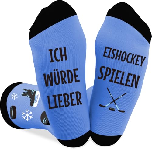 Coopyin Eishockey Geschenk für Männer und Frauen Weihnachtsgeschenke Geburtstagsgeschenk Vatertagsgeschenk Muttertagsgeschenk Eishockey Geschenk für Eishockeyspieler Accessoires Lustige Socken