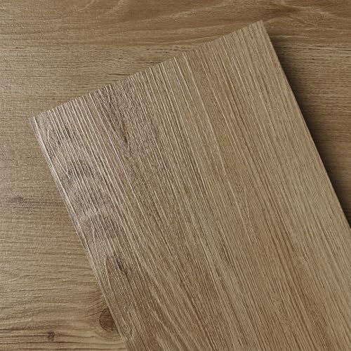 GreenFullHouse Pvc Bodenbelag | Vinylboden Selbstklebend | Laminatboden | Selbstklebende Bodenbeläge | 2.0mm Dick 36 Dielen für Wohnzimmer Badezimmer Küche(5.02m²,Rosa Braun)