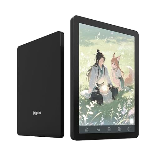 Bigme B6 Farbe E-Reader, E-Ink eBook Reader 6 Zoll Farbe eReader Digitales ePaper Tablet mit Android 14, 2G + 32GB, verstellbares Frontlicht Android eReader Gerät mit Audiobook Schwarz