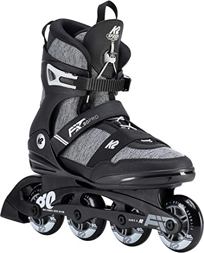 K2 Skates Herren Inline Skates F.I.T. 80 PRO, Black - Grey, 30D0771.1.1.110
