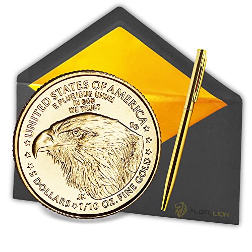 1/10 oz Unze American Eagle Gold-Münze, Echtheitsgarantie + Albellion® Kugelschreiber gratis